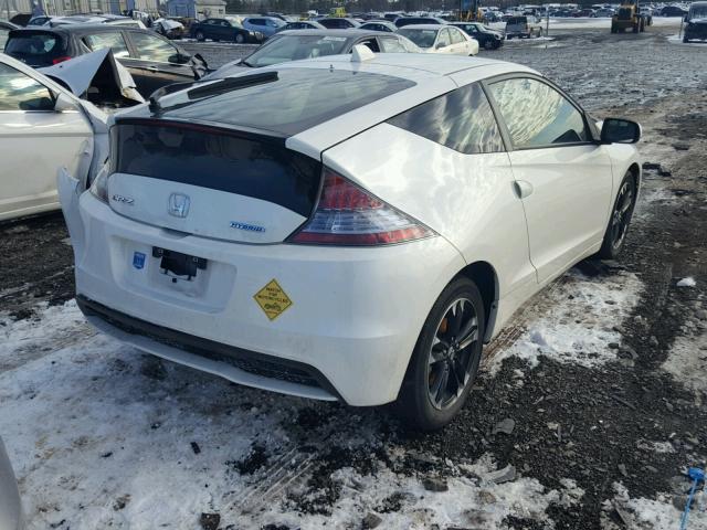 JHMZF1D46ES001186 - 2014 HONDA CR-Z WHITE photo 4