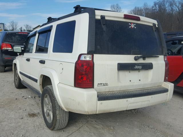 1J8HH48K66C349284 - 2006 JEEP COMMANDER WHITE photo 3