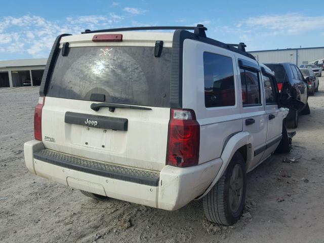 1J8HH48K66C349284 - 2006 JEEP COMMANDER WHITE photo 4