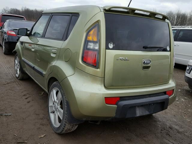 KNDJT2A25A7100272 - 2010 KIA SOUL + GREEN photo 3