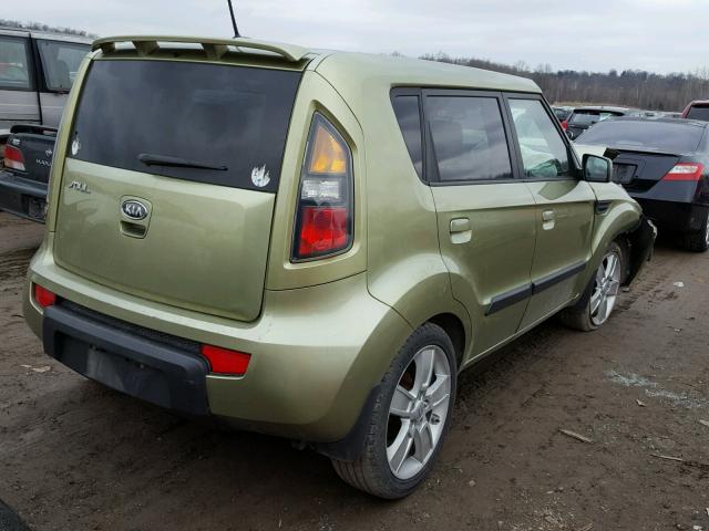 KNDJT2A25A7100272 - 2010 KIA SOUL + GREEN photo 4