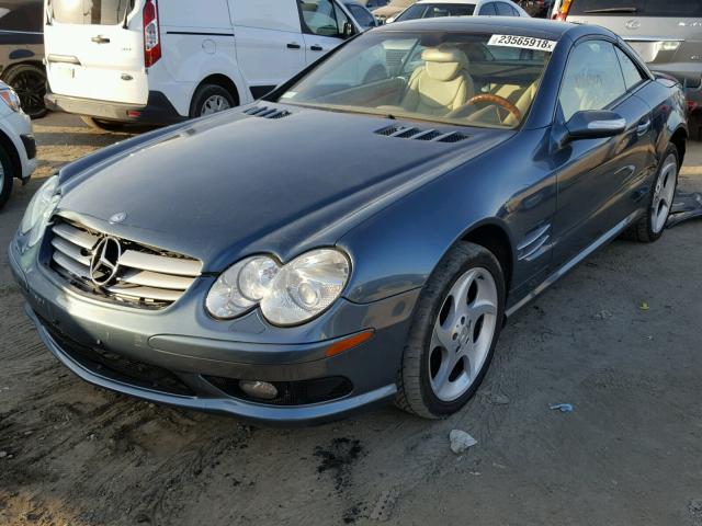 WDBSK75F64F071231 - 2004 MERCEDES-BENZ SL 500 GREEN photo 2