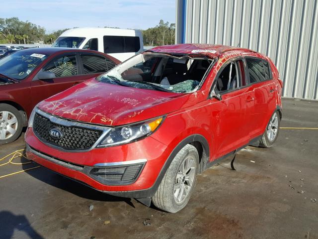 KNDPB3AC8F7673122 - 2015 KIA SPORTAGE L RED photo 2