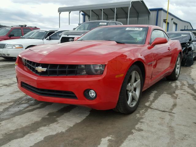 2G1FC1E34D9170666 - 2013 CHEVROLET CAMARO LT ORANGE photo 2