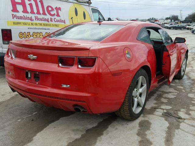 2G1FC1E34D9170666 - 2013 CHEVROLET CAMARO LT ORANGE photo 4