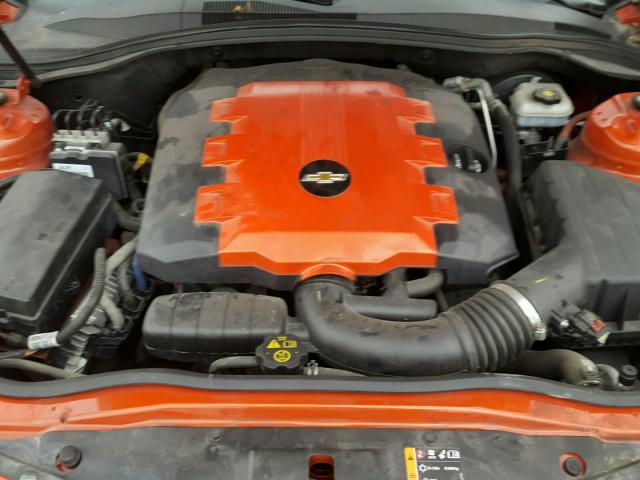 2G1FC1E34D9170666 - 2013 CHEVROLET CAMARO LT ORANGE photo 7