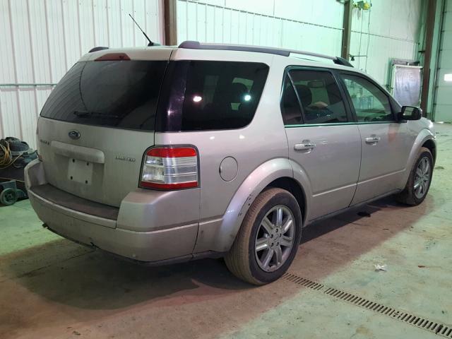 1FMDK03W58GA07133 - 2008 FORD TAURUS X L SILVER photo 4