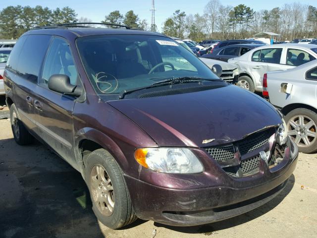 1D4GP45R04B507325 - 2004 DODGE CARAVAN SX BURGUNDY photo 1