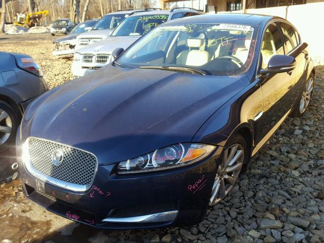 SAJWJ0EF8D8S93949 - 2013 JAGUAR XF BLUE photo 2