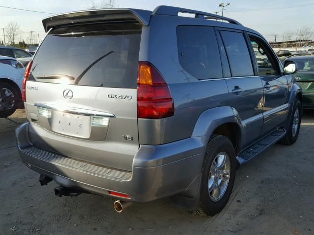 JTJBT20X260104357 - 2006 LEXUS GX 470 BLUE photo 4