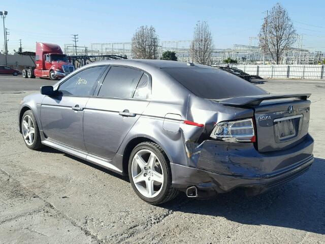 19UUA66206A065624 - 2006 ACURA 3.2TL GRAY photo 3