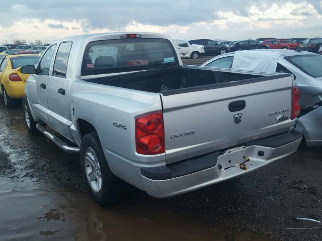 1D7RW3GK2BS537111 - 2011 DODGE DAKOTA SLT SILVER photo 3