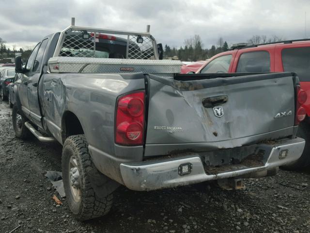 3D7KS28A77G844964 - 2007 DODGE RAM 2500 S GRAY photo 3