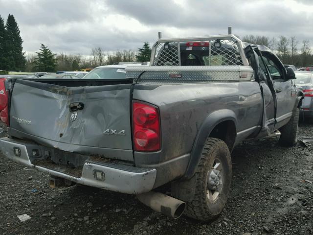 3D7KS28A77G844964 - 2007 DODGE RAM 2500 S GRAY photo 4