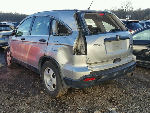 5J6RE38309L030582 - 2009 HONDA CR-V LX SILVER photo 3