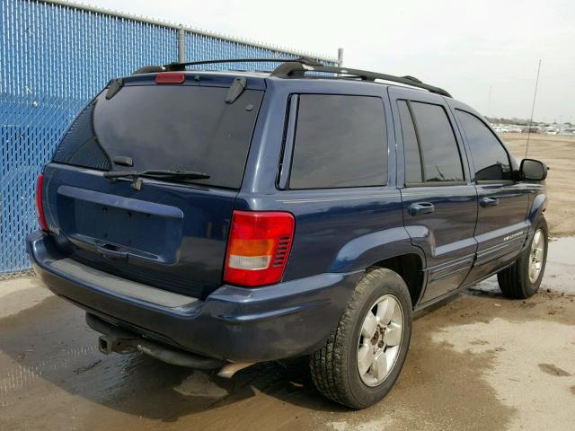 1J4GX58S41C672327 - 2001 JEEP GRAND CHER BLUE photo 4