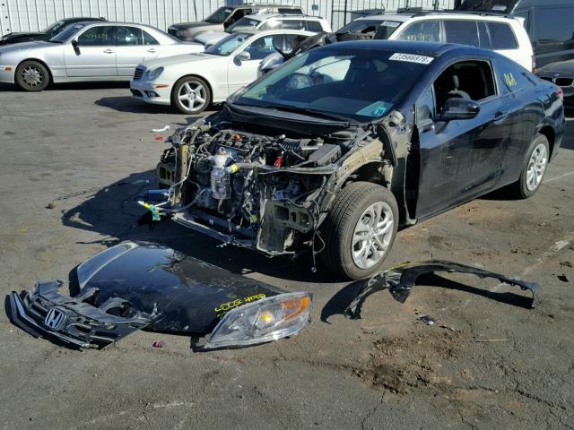 2HGFG3B55FH518367 - 2015 HONDA CIVIC LX BLACK photo 2