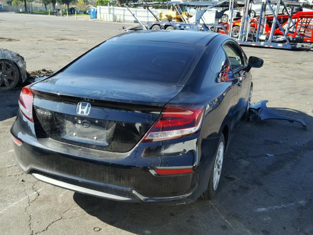 2HGFG3B55FH518367 - 2015 HONDA CIVIC LX BLACK photo 4