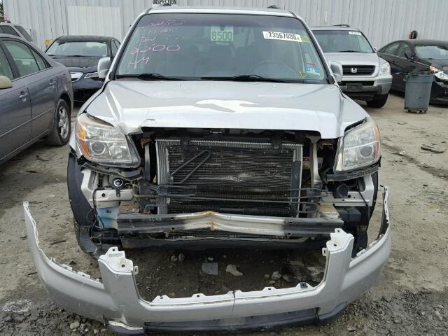 5FNYF18488B047014 - 2008 HONDA PILOT EX SILVER photo 9