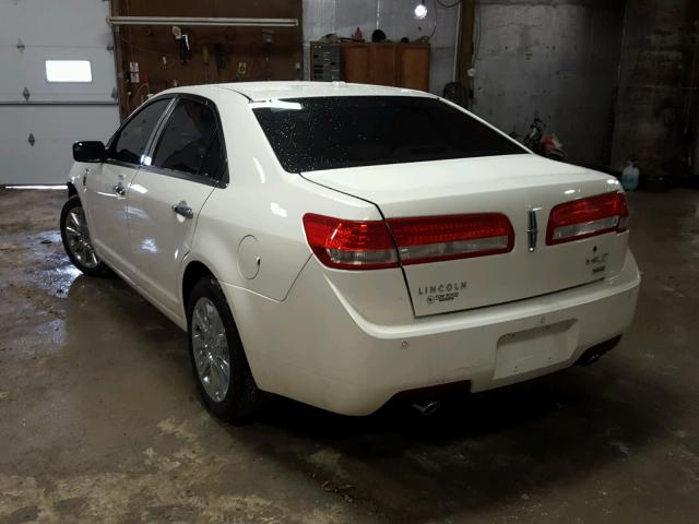 3LNHL2JC6CR823238 - 2012 LINCOLN MKZ WHITE photo 3