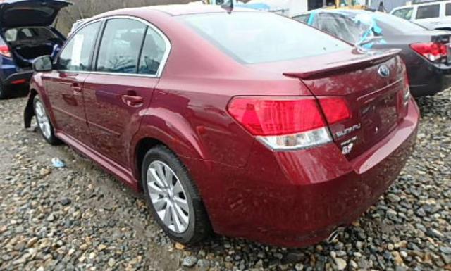 4S3BMDL61C2034607 - 2012 SUBARU LEGACY 3.6 MAROON photo 3