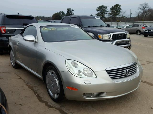 JTHFN48Y120013385 - 2002 LEXUS SC 430 SILVER photo 1