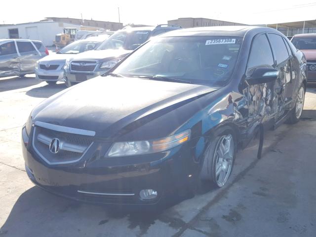 19UUA66278A028850 - 2008 ACURA TL BLACK photo 2