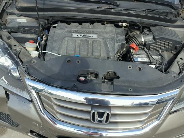 5FNRL3H75AB065222 - 2010 HONDA ODYSSEY EX TAN photo 7