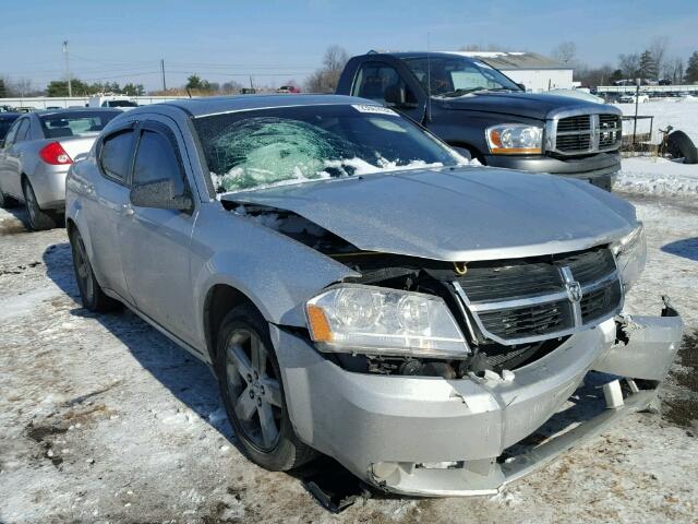 1B3LC56R28N127856 - 2008 DODGE AVENGER SX SILVER photo 1