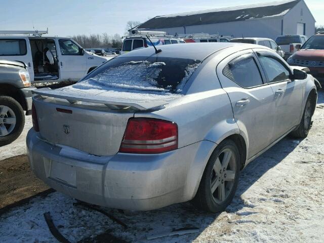 1B3LC56R28N127856 - 2008 DODGE AVENGER SX SILVER photo 4