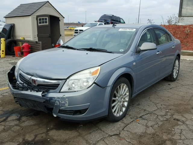 1G8ZX57719F210274 - 2009 SATURN AURA XR BLUE photo 2