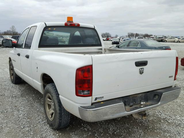 1D7HA18N15S210940 - 2005 DODGE RAM 1500 S WHITE photo 3