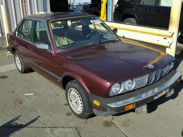 WBAAC7405F0677422 - 1985 BMW 318 I BURGUNDY photo 1