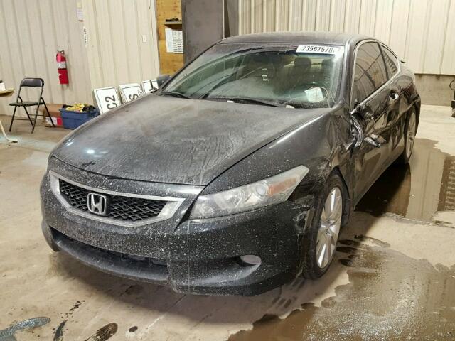 1HGCS22858A801861 - 2008 HONDA ACCORD EXL BLACK photo 2