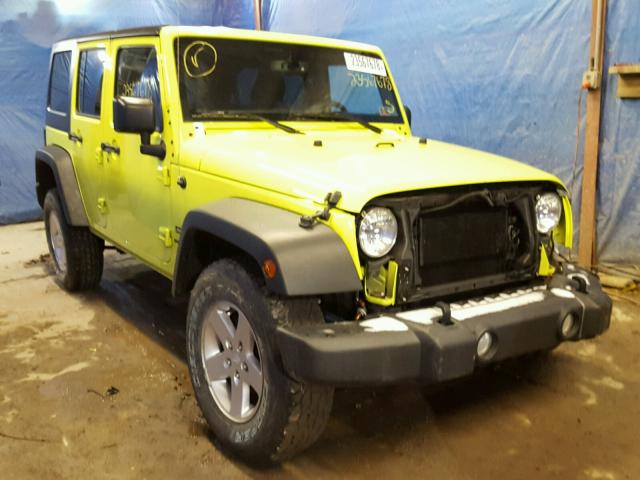 1C4BJWDG2GL317156 - 2016 JEEP WRANGLER U GREEN photo 1