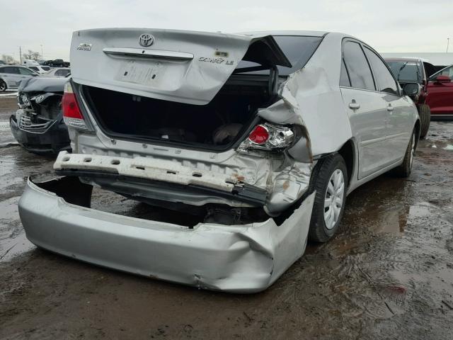 4T1BE32K85U041269 - 2005 TOYOTA CAMRY LE SILVER photo 4