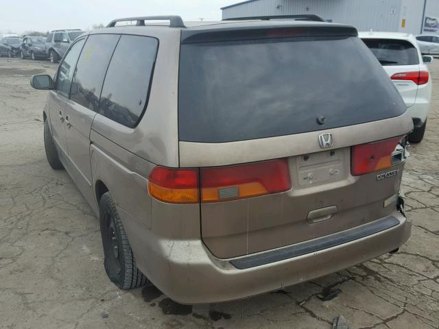 5FNRL18613B112521 - 2003 HONDA ODYSSEY EX TAN photo 3