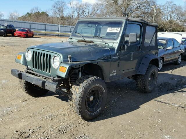 1J4FY29P4XP437641 - 1999 JEEP WRANGLER / GREEN photo 2