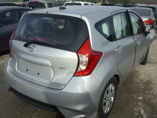 3N1CE2CP7HL352576 - 2017 NISSAN VERSA NOTE SILVER photo 4