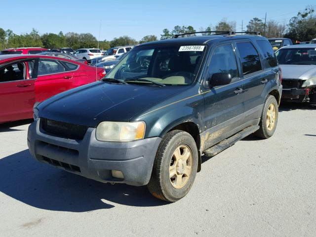 1FMYU03123KB75785 - 2003 FORD ESCAPE XLT GREEN photo 2