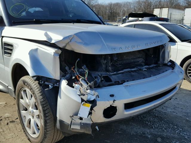 SALSK25448A169253 - 2008 LAND ROVER RANGE ROVE SILVER photo 9