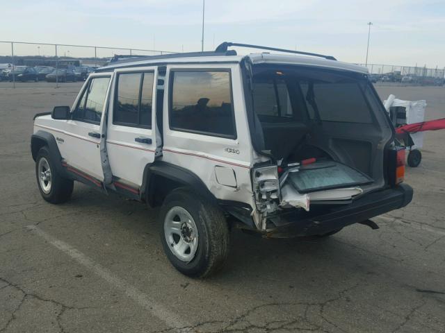 1J4FJ68S8SL576818 - 1995 JEEP CHEROKEE S WHITE photo 3