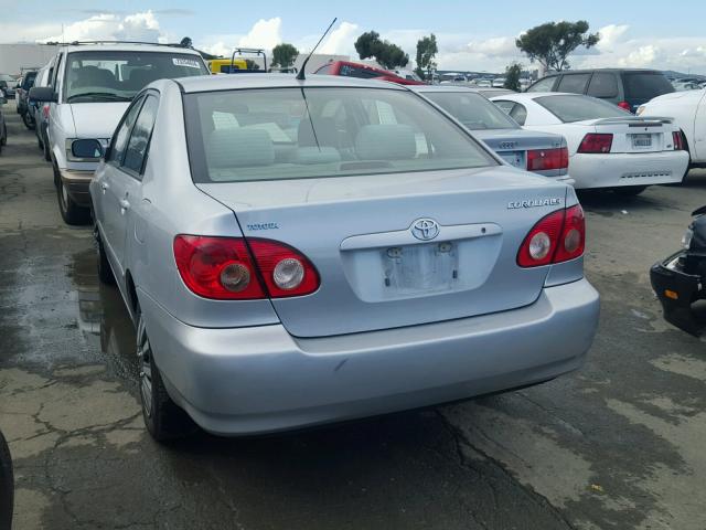 1NXBR32E18Z941174 - 2008 TOYOTA COROLLA CE SILVER photo 3