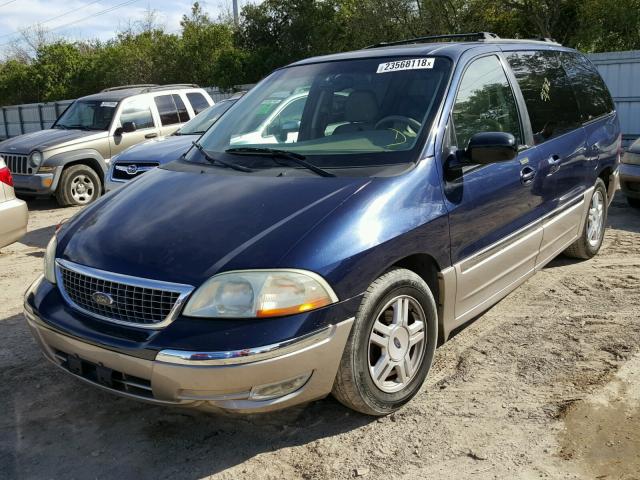 2FMZA53492BA52966 - 2002 FORD WINDSTAR S BLUE photo 2