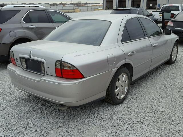 1LNHM86S44Y643498 - 2004 LINCOLN LS SILVER photo 4