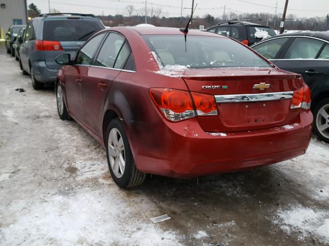 1G1PZ5SZ4E7119535 - 2014 CHEVROLET CRUZE RED photo 3