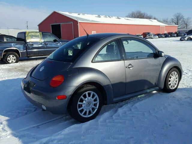 3VWCK21C44M412885 - 2004 VOLKSWAGEN NEW BEETLE GRAY photo 4