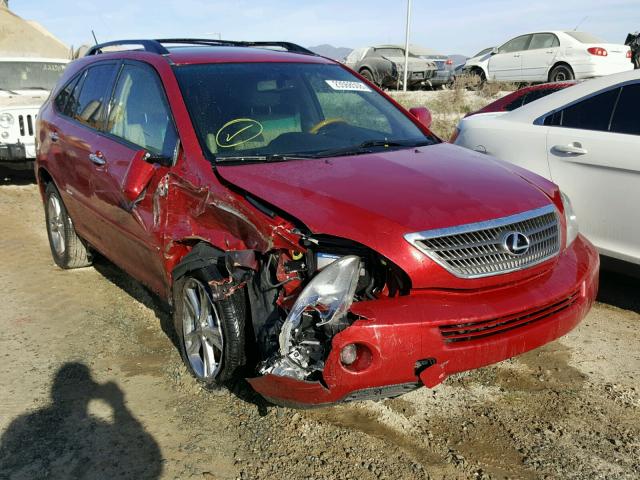 JTJGW31U782006455 - 2008 LEXUS RX 400H RED photo 1