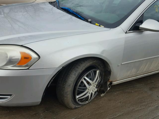 2G1WB55K069347976 - 2006 CHEVROLET IMPALA LS SILVER photo 9