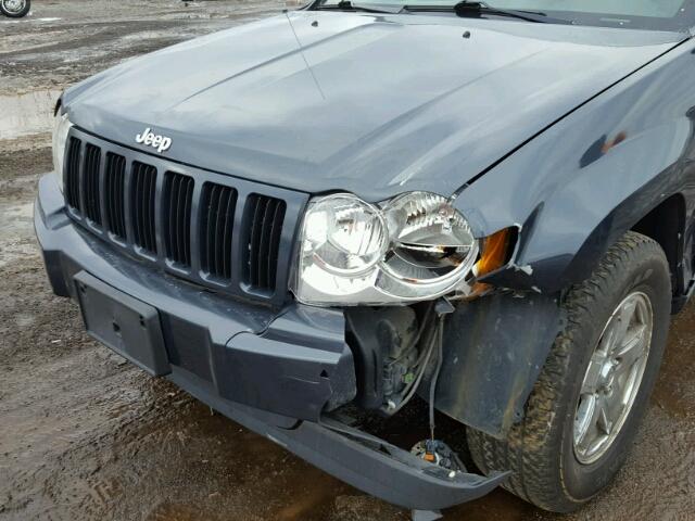 1J8GR48K07C664494 - 2007 JEEP GRAND CHER BLUE photo 9